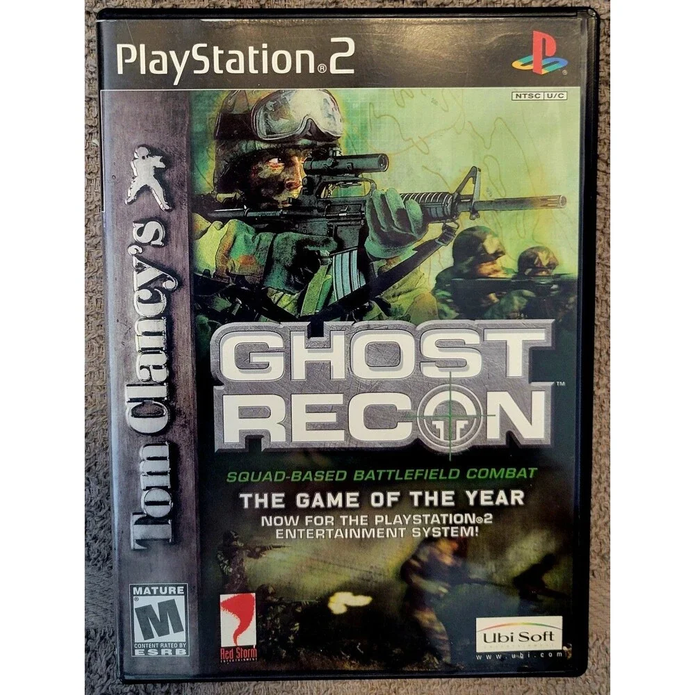 Tom Clancy's Ghost Recon(Sony PlayStation 2 PS2)w/8GB Memory Card, FAST SHIPPING